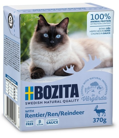 Bozita z Reniferem kawałki w sosie kartonik 370g Bozita z Reniferem kawałki w sosie kartonik 370g