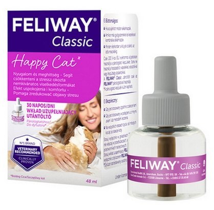 Feliway Classic - kocie feromony wkład 30-dniowy (uzupełniający) 48ml Feliway Classic - kocie feromony wkład 30-dniowy (uzupełniający) 48ml