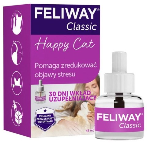 Feliway Classic - kocie feromony wkład 30-dniowy (uzupełniający) 48ml Feliway Classic - kocie feromony wkład 30-dniowy (uzupełniający) 48ml