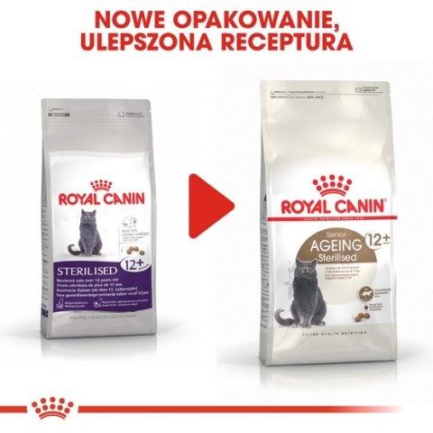 Royal Canin Ageing +12 Sterilised karma sucha dla kotów dojrzałych, sterylizowanych 2kg Royal Canin Ageing +12 Sterilised karma sucha dla kotów dojrzałych, sterylizowanych 2kg