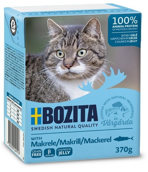 Bozita z Makrelą kawałki w galaretce kartonik 370g Bozita z Makrelą kawałki w galaretce kartonik 370g