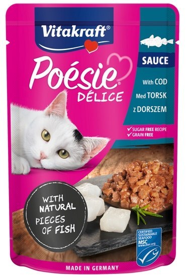 Vitakraft Poesie Deli Sauce dorsz saszetka 85g Vitakraft Poesie Deli Sauce dorsz saszetka 85g
