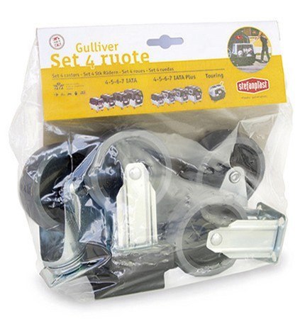 Stefanplast Zestaw 4 kółek do transportera Gulliver IATA 4, 5, 6, 7 Stefanplast Zestaw 4 kółek do transportera Gulliver IATA 4, 5, 6, 7