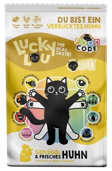 Lucky Lou Food Code Lifestage Adult Drób & Kurczak 750g Lucky Lou Food Code Lifestage Adult Drób & Kurczak 750g