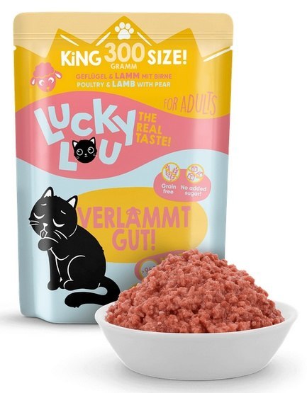 Lucky Lou Lifestage Adult Drób i jagnięcina saszetka 300g Lucky Lou Lifestage Adult Drób i jagnięcina saszetka 300g