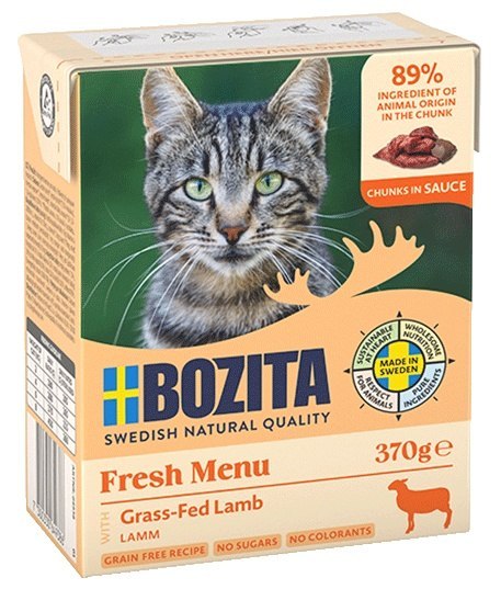 Bozita z Jagnięciną kawałki w sosie kartonik 370g Bozita z Jagnięciną kawałki w sosie kartonik 370g