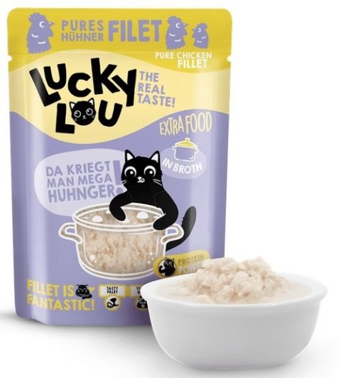 Lucky Lou Extrafood Kurczak w bulionie saszetka 70g Lucky Lou Extrafood Kurczak w bulionie saszetka 70g