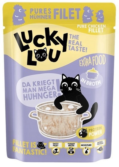 Lucky Lou Extrafood Kurczak w bulionie saszetka 70g Lucky Lou Extrafood Kurczak w bulionie saszetka 70g