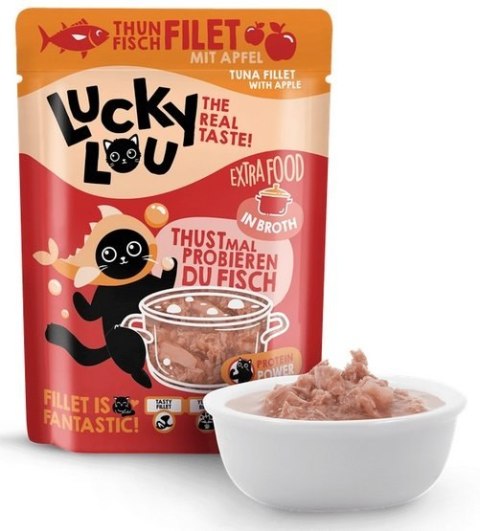Lucky Lou Extrafood Tuńczyk i jabłko w bulionie saszetka 70g Lucky Lou Extrafood Tuńczyk i jabłko w bulionie saszetka 70g