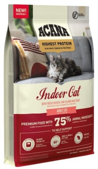 Acana Highest Protein Indoor Cat 4,5kg Acana