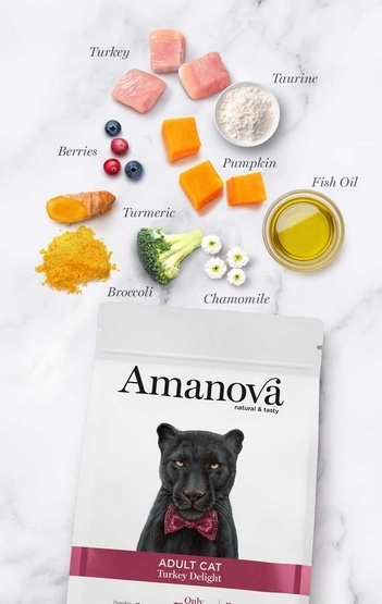 Amanova Cat Adult Turkey Delight - indyk 1,5kg Amanova Cat Adult Turkey Delight - indyk 1,5kg
