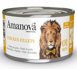 Amanova Cat Chicken Fillets - kurczak w bulionie puszka 70g