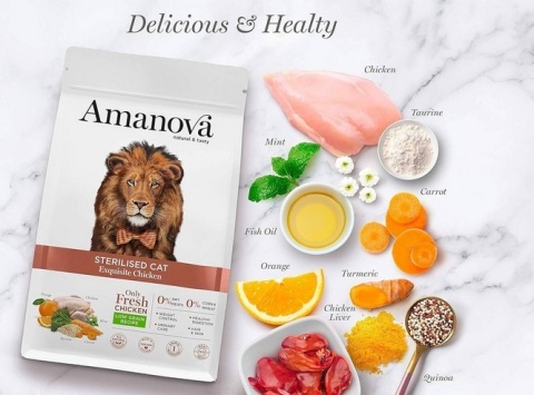 Amanova Cat Sterilised Exquisite Chicken - kurczak 300g Amanova Cat Sterilised Exquisite Chicken - kurczak 300g
