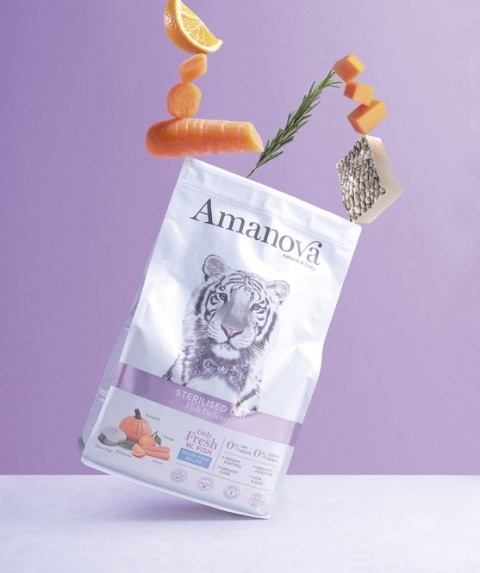 Amanova Cat Sterilised Fish Delicacy - biała ryba 1,5kg Amanova Cat Sterilised Fish Delicacy - biała ryba 1,5kg