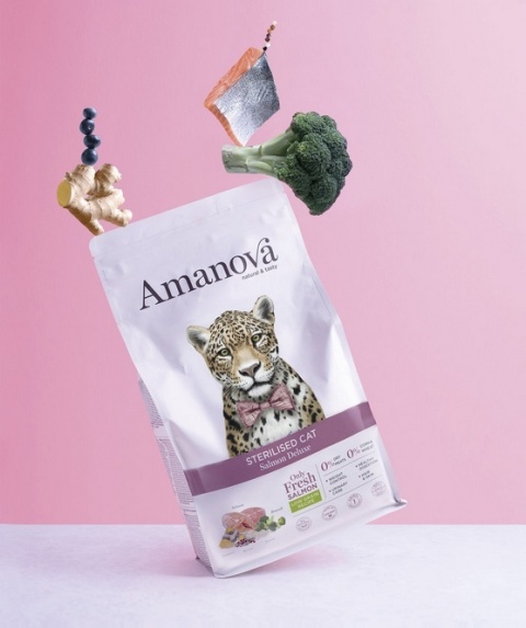 Amanova Cat Sterilised Salmon Deluxe - łosoś 1,5kg Amanova Cat Sterilised Salmon Deluxe - łosoś 1,5kg