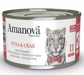 Amanova Cat Tuna & Crab - tuńczyk i krab w galaretce puszka 70g