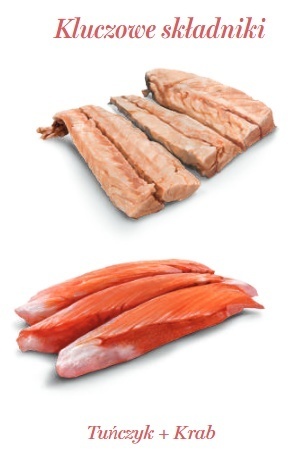 Amanova Cat Tuna & Crab - tuńczyk i krab w galaretce puszka 70g Amanova Cat Tuna & Crab - tuńczyk i krab w galaretce puszka 70g