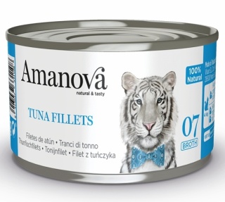 Amanova Cat Tuna Fillets - tuńczyk w bulionie puszka 70g