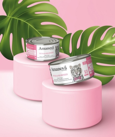 Amanova Cat Tuna & Seaweed - tuńczyk i wodorosty w galaretce puszka 70g Amanova Cat Tuna & Seaweed - tuńczyk i wodorosty w galaretce puszka 70g