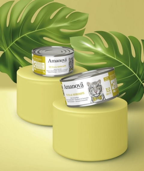Amanova Cat Tuna & Shrimps - tuńczyk i krewetki w bulionie puszka 70g Amanova Cat Tuna & Shrimps - tuńczyk i krewetki w bulionie puszka 70g