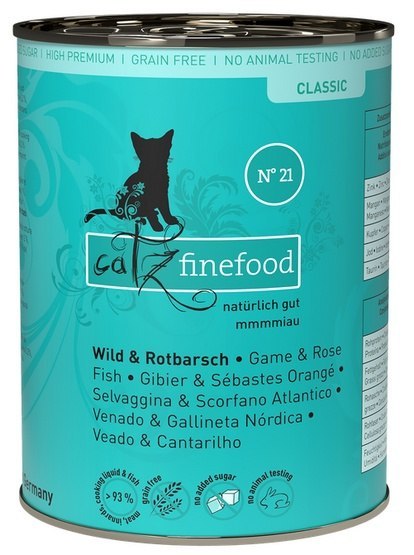 Catz Finefood Classic N.21 Dziczyzna i Karmazyn puszka 400g Catz Finefood