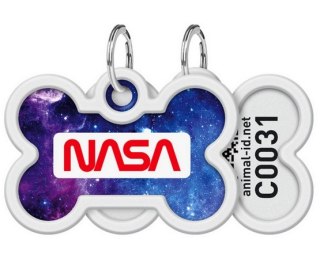 Collar WauDog Smart ID Zawieszka z QR-paszportem kość 4x3cm NASA21 Collar