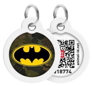 Collar WauDog Smart ID Zawieszka z QR-paszportem okrągła 3cm batman zielony Collar