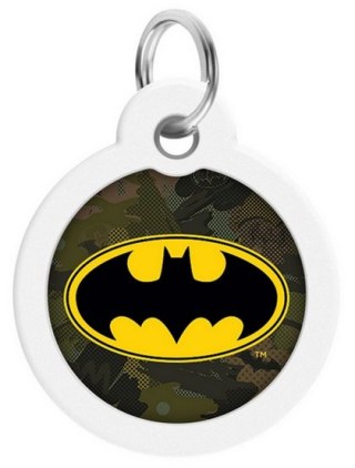 Collar WauDog Smart ID Zawieszka z QR-paszportem okrągła 3cm batman zielony Collar