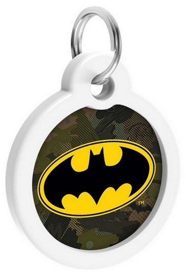 Collar WauDog Smart ID Zawieszka z QR-paszportem okrągła 3cm batman zielony Collar