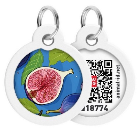 Collar WauDog Smart ID Zawieszka z QR-paszportem okrągła 3cm figa Collar Collar WauDog Smart ID Zawieszka z QR-paszportem okrągła 3cm figa Collar