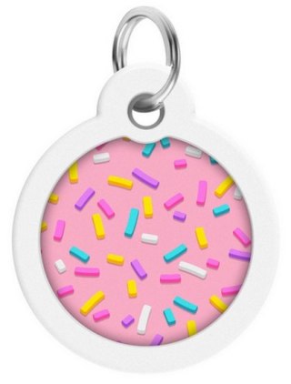 Collar WauDog Smart ID Zawieszka z QR-paszportem okrągła 3cm marshmellow Collar