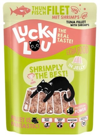 Lucky Lou Extrafood Tuńczyk i krewetki w galaretce saszetka 70g Lucky Lou