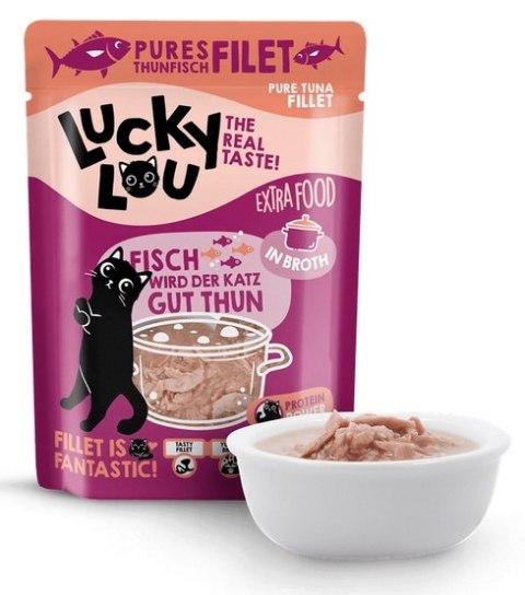 Lucky Lou Extrafood Tuńczyk w bulionie saszetka 70g Lucky Lou Lucky Lou Extrafood Tuńczyk w bulionie saszetka 70g Lucky Lou