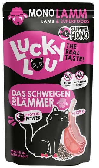 Lucky Lou SuperMono Jagnięcina saszetka 125g Lucky Lou Lucky Lou SuperMono Jagnięcina saszetka 125g Lucky Lou
