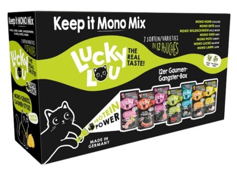 Lucky Lou SuperMono Keep it Mono Mix Multipack saszetki 12x125g Lucky Lou Lucky Lou SuperMono Keep it Mono Mix Multipack saszetki 12x125g Lucky Lou