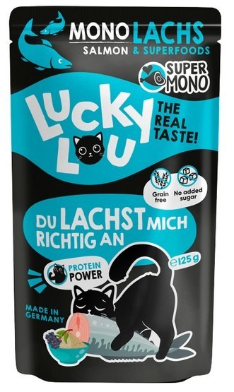 Lucky Lou SuperMono Łosoś saszetka 120g Lucky Lou Lucky Lou SuperMono Łosoś saszetka 120g Lucky Lou