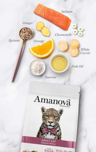 Amanova Cat Adult Salmon Deluxe - łosoś 6kg Amanova