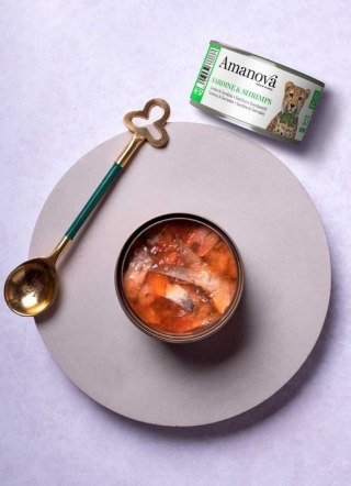 Amanova Cat Sardine & Shrimps - sardynki i krewetki w galaretce puszka 70g