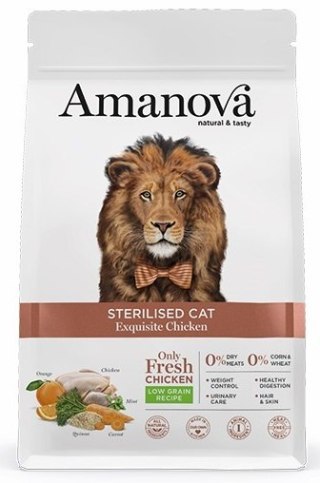 Amanova Cat Sterilised Exquisite Chicken - kurczak 1,5kg Amanova