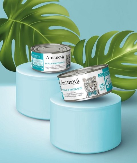 Amanova Cat Tuna & Whitebaits - tuńczyk i białoryby w bulionie puszka 70g Amanova Cat Tuna & Whitebaits - tuńczyk i białoryby w bulionie puszka 70g