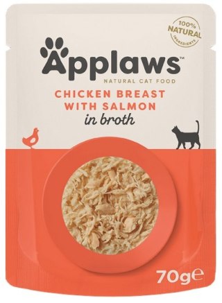 Applaws saszetka dla kota Kurczak z Łososiem w rosole 70g Applaws