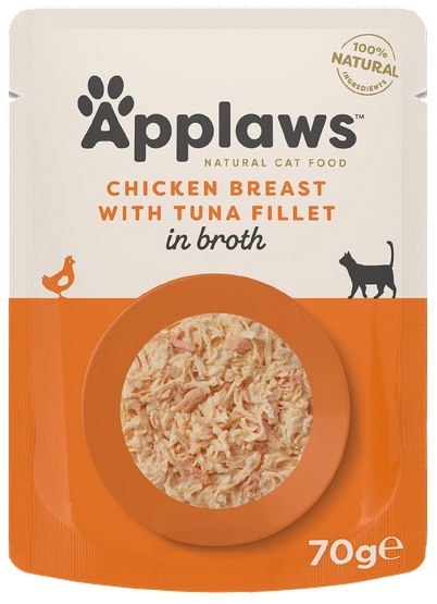 Applaws saszetka dla kota Kurczak z Tuńczykiem w rosole 70g Applaws