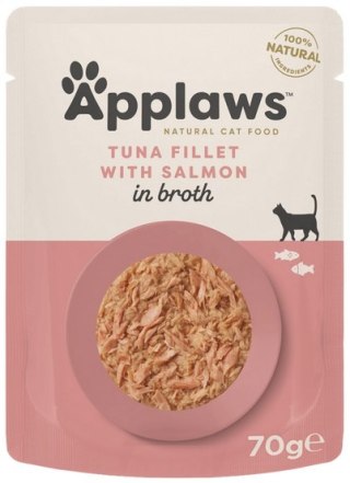 Applaws saszetka dla kota Tuńczyk z Łososiem w rosole 70g Applaws