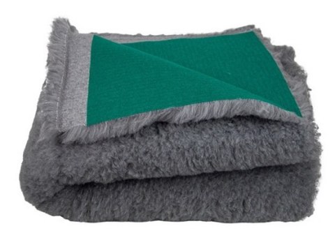 BUBA Dry Bed Legowisko bez antypoślizgów 28mm 100x75cm szare z zielonym spodem