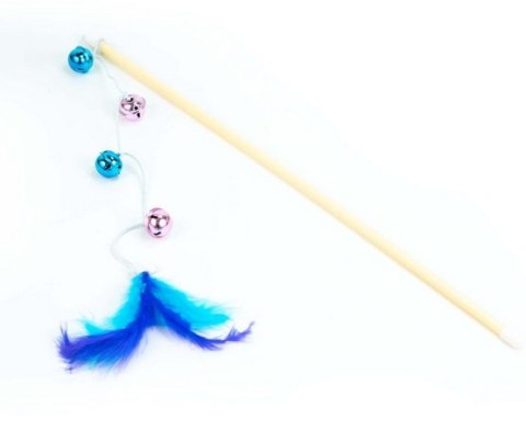 BUBA Wędka z dzwoneczkami i piórkiem