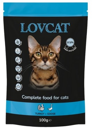 Lovcat Best Turkey & Goose saszetka 100g Lovcat