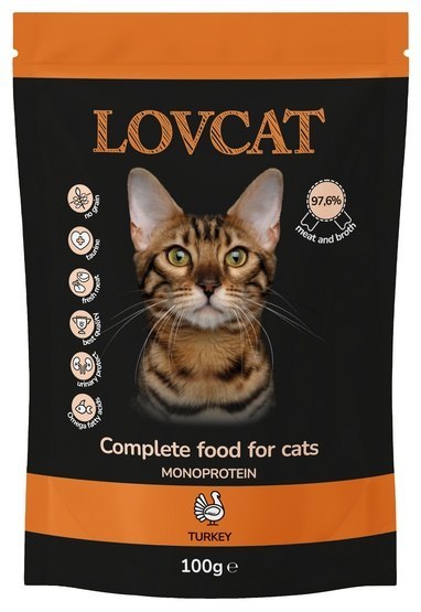 Lovcat Pure Turkey saszetka 100g Lovcat