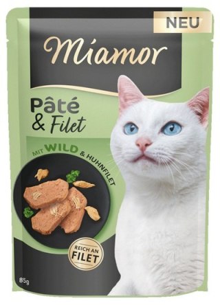 Miamor Pate & Filet Dziczyzna & Kurczak saszetka 85g Miamor Feine Filets