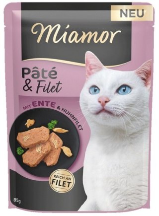 Miamor Pate & Filet Kaczka & Kurczak saszetka 85g Miamor Feine Filets