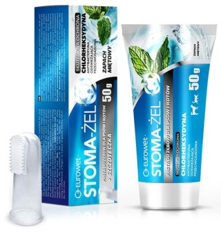 Stoma-żel - pasta do pielęgnacji uzębienia psów i kotów tubka 50g + szczoteczka Eurowet